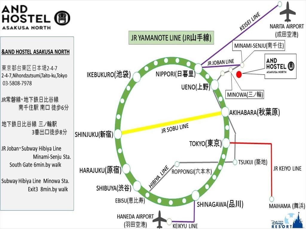 &And Hostel Asakusa North Tokyo Eksteriør billede